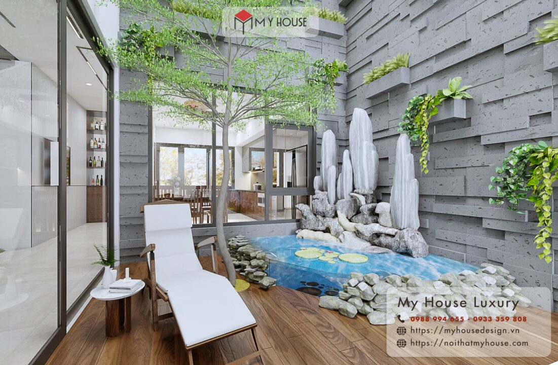 Tiểu cảnh sân vườn mini