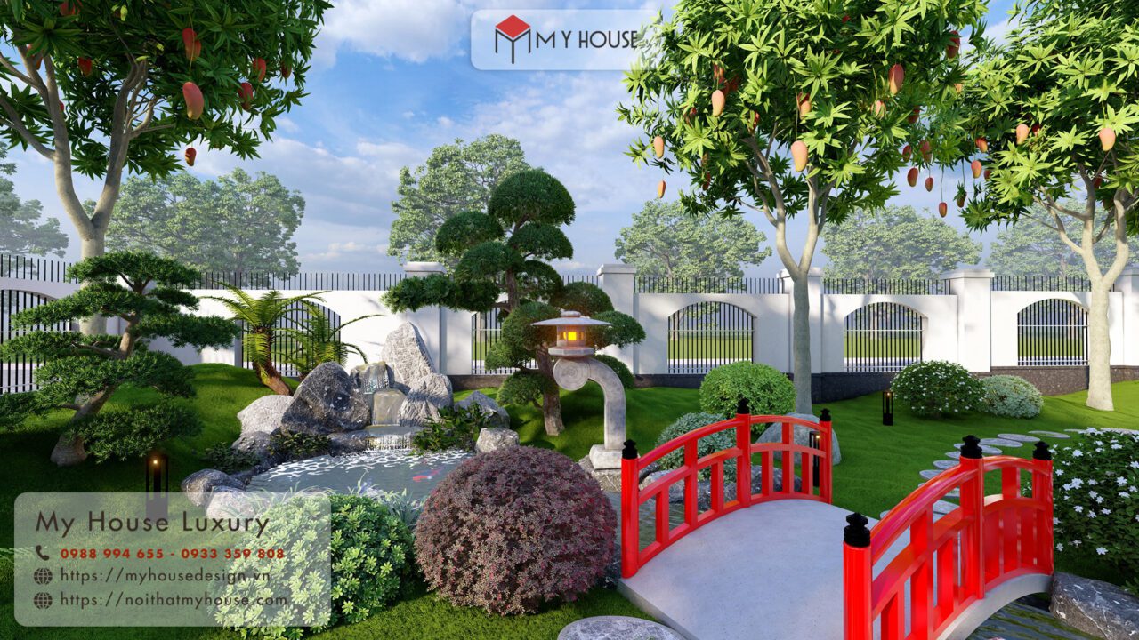 Tiểu cảnh thác nước trên tường