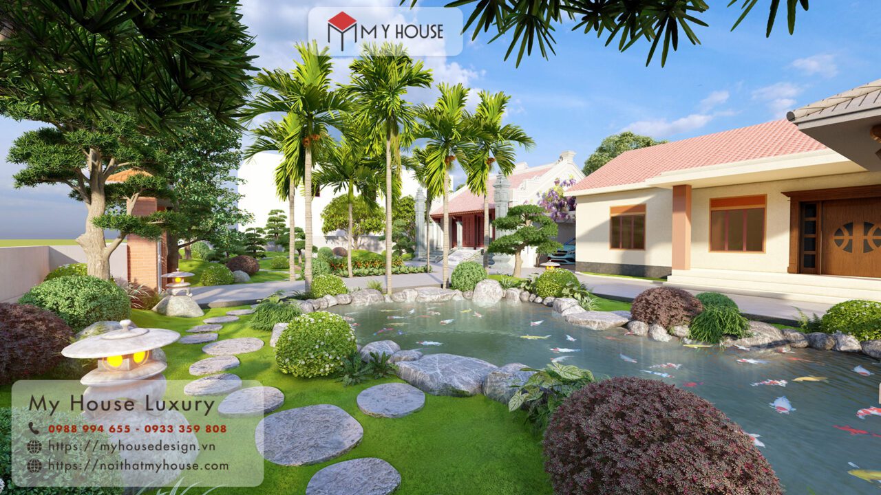 Trang trí tiểu cảnh sân vườn