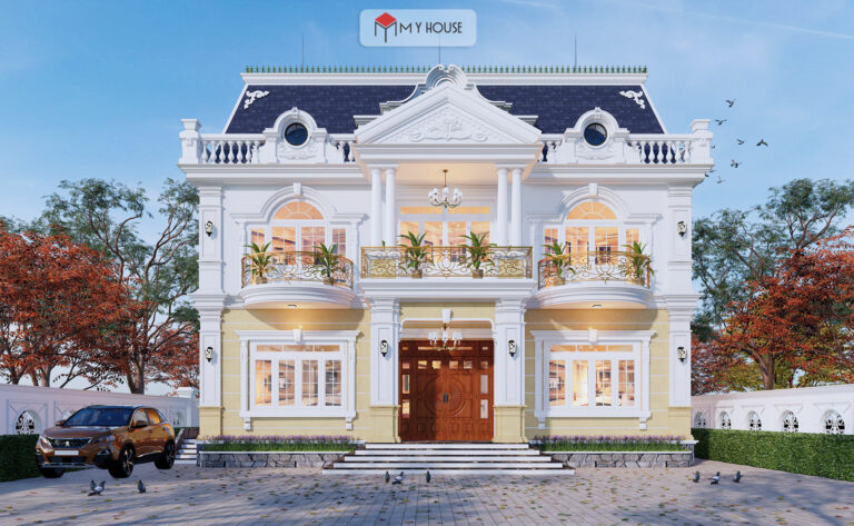 biệt thự 2 tầng 1 tum