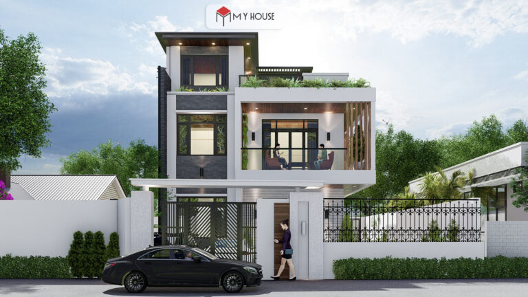 biệt thự 3 tầng hiện đại 120m2