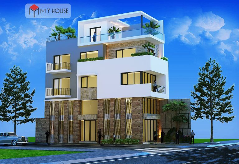 mặt tiền nhà phố 5m 3 tầng