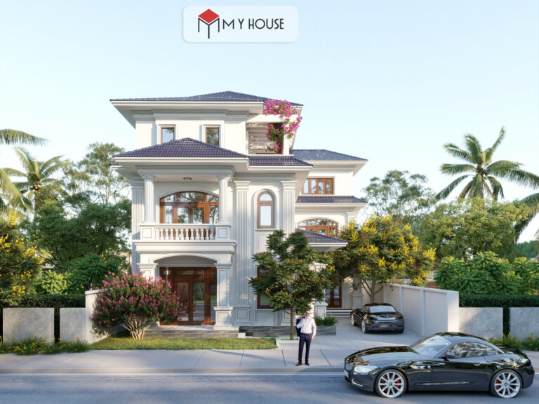 nhà biệt thự hiện đại 3 tầng