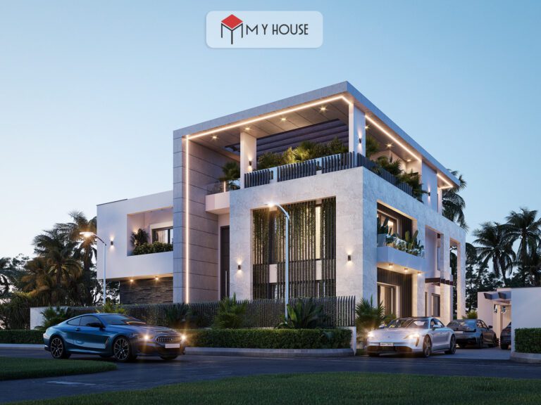 nhà đẹp 3 tầng hiện đại