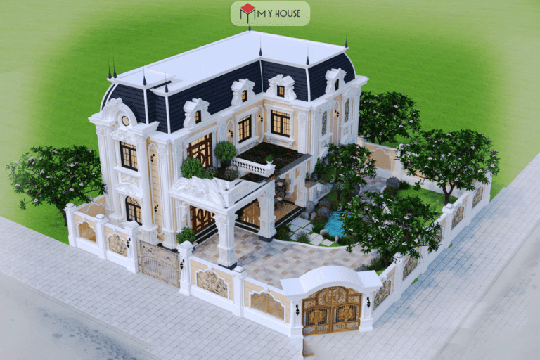 biệt thự chữ l 3 tầng