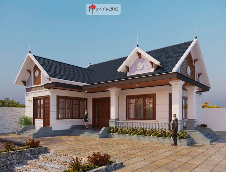 nhà cấp 4 chữ l