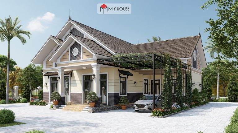 nhà cấp 4 nông thôn chữ l