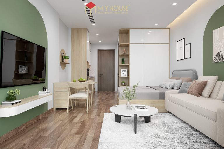 thiết kế căn hộ studio đẹp