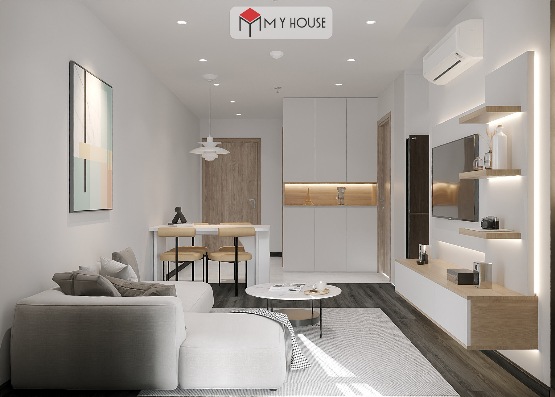 thiết kế căn studio 28m2 5