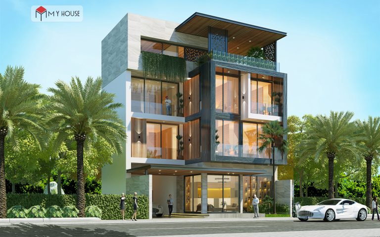 thiết kế nhà biệt thự phố
