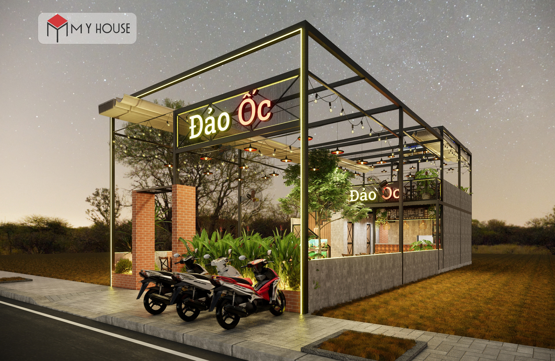 thiết kế quán ốc đẹp 3