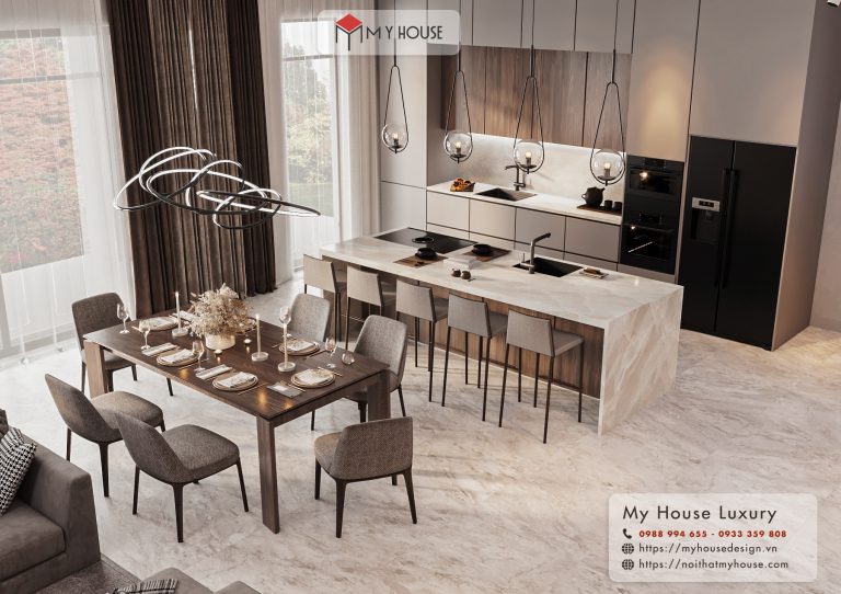 thiết kế nội thất phòng bếp chung cư