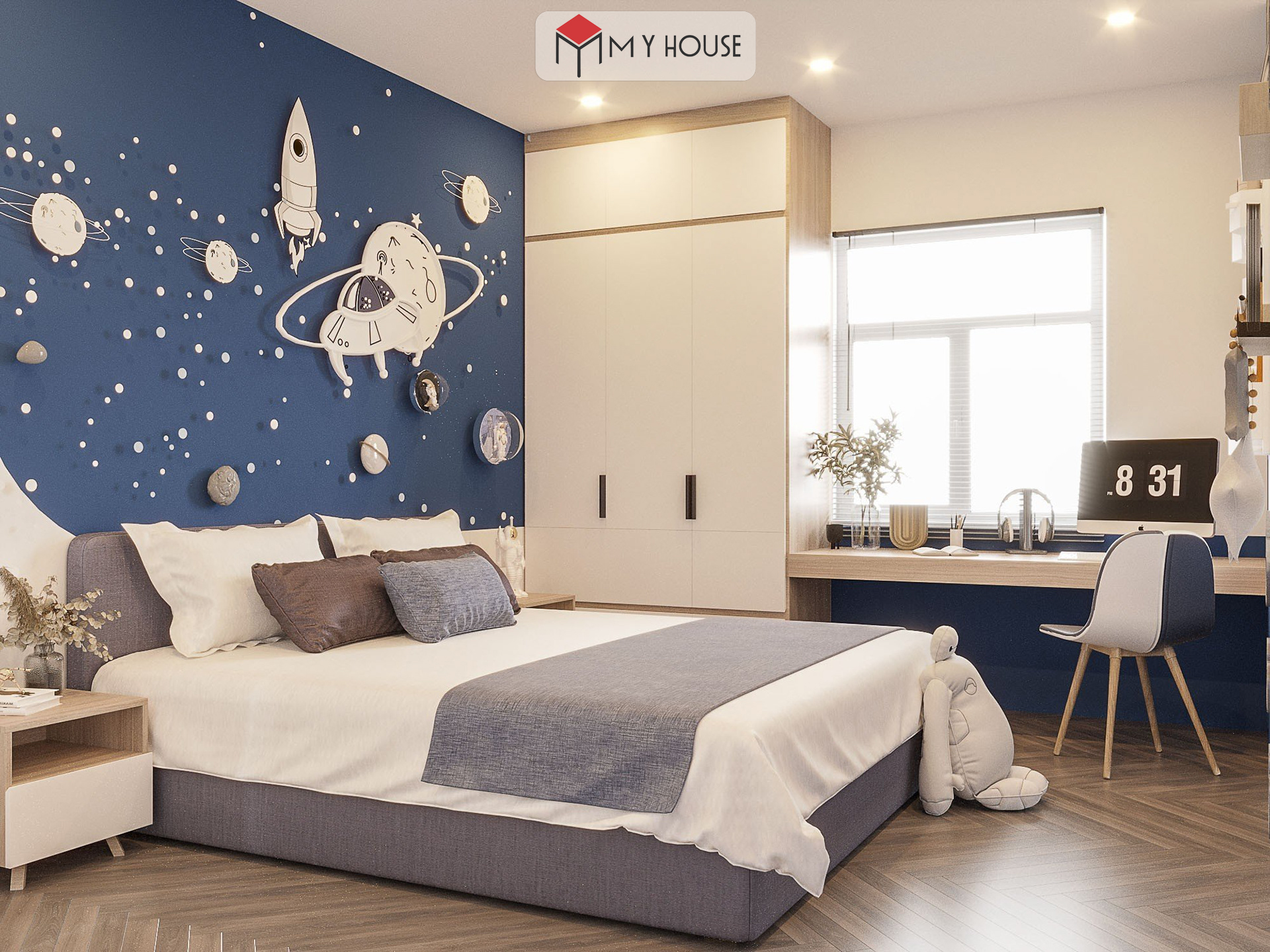 Ý tưởng decor phòng ngủ cho bé trai cho không gian vui tươi và phát triển