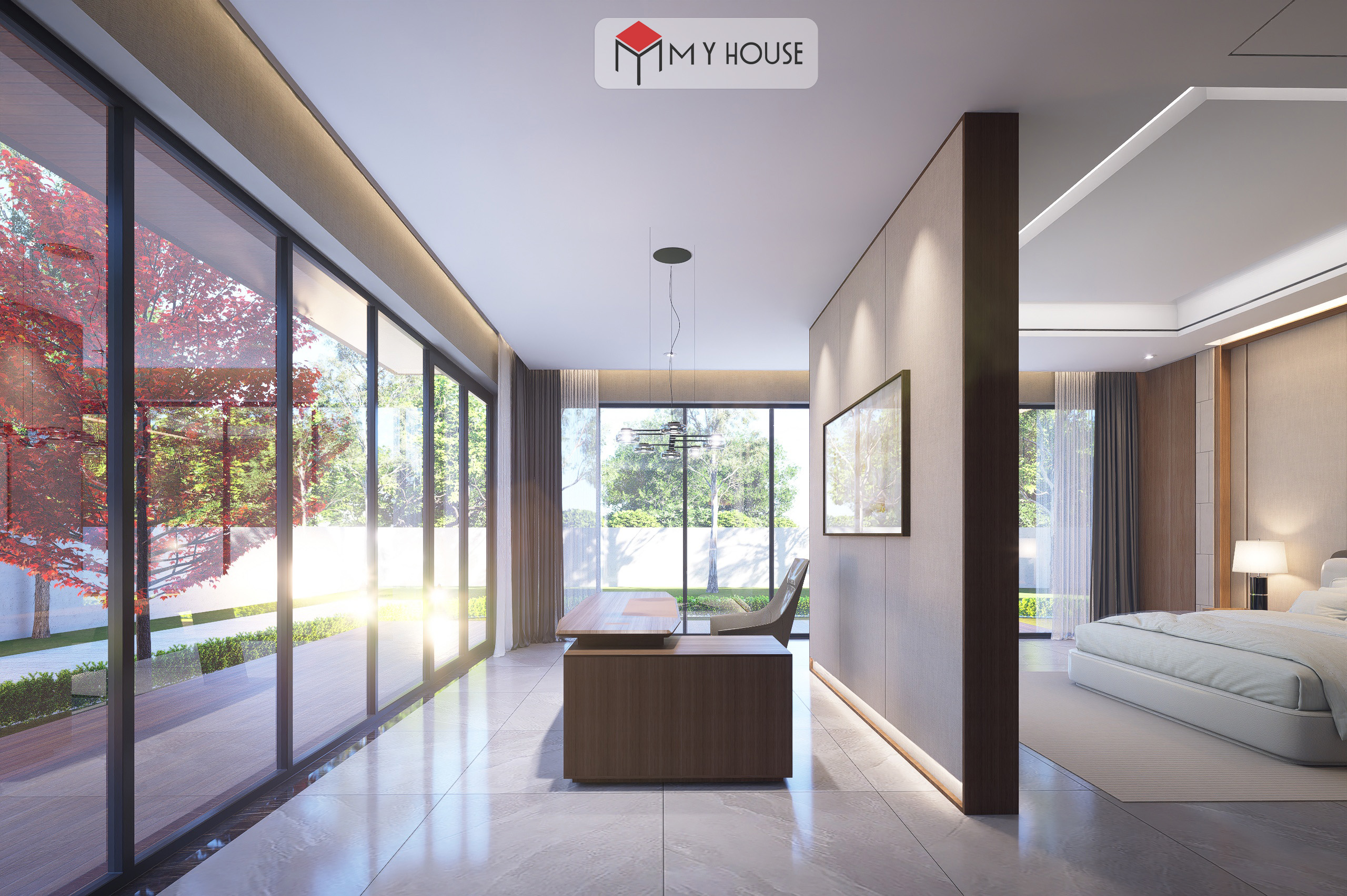 Dự án thiết kế villa phong cách nội thất hiện đại tại Hà Nội 11
