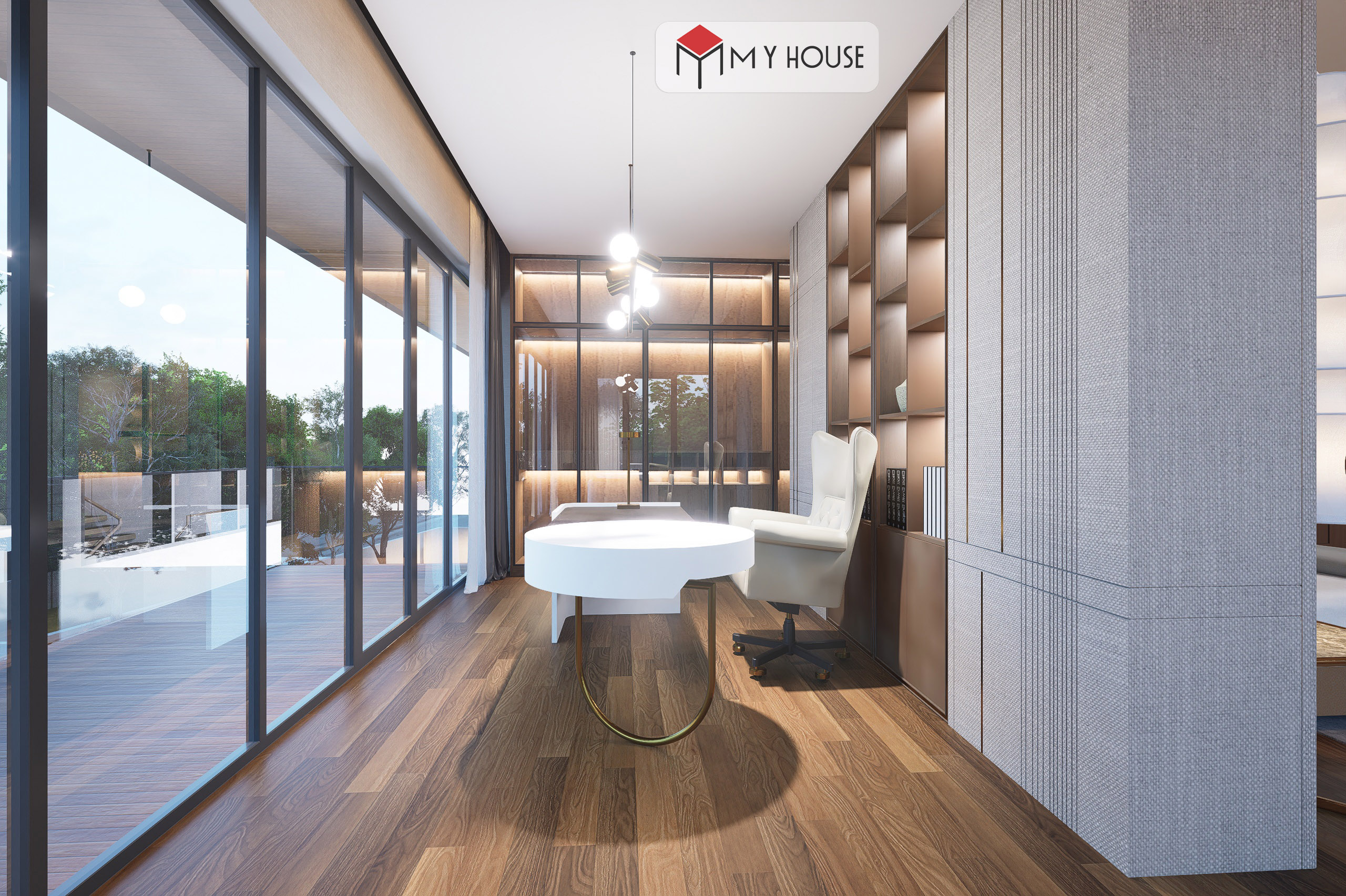Dự án thiết kế villa phong cách nội thất hiện đại tại Hà Nội 16