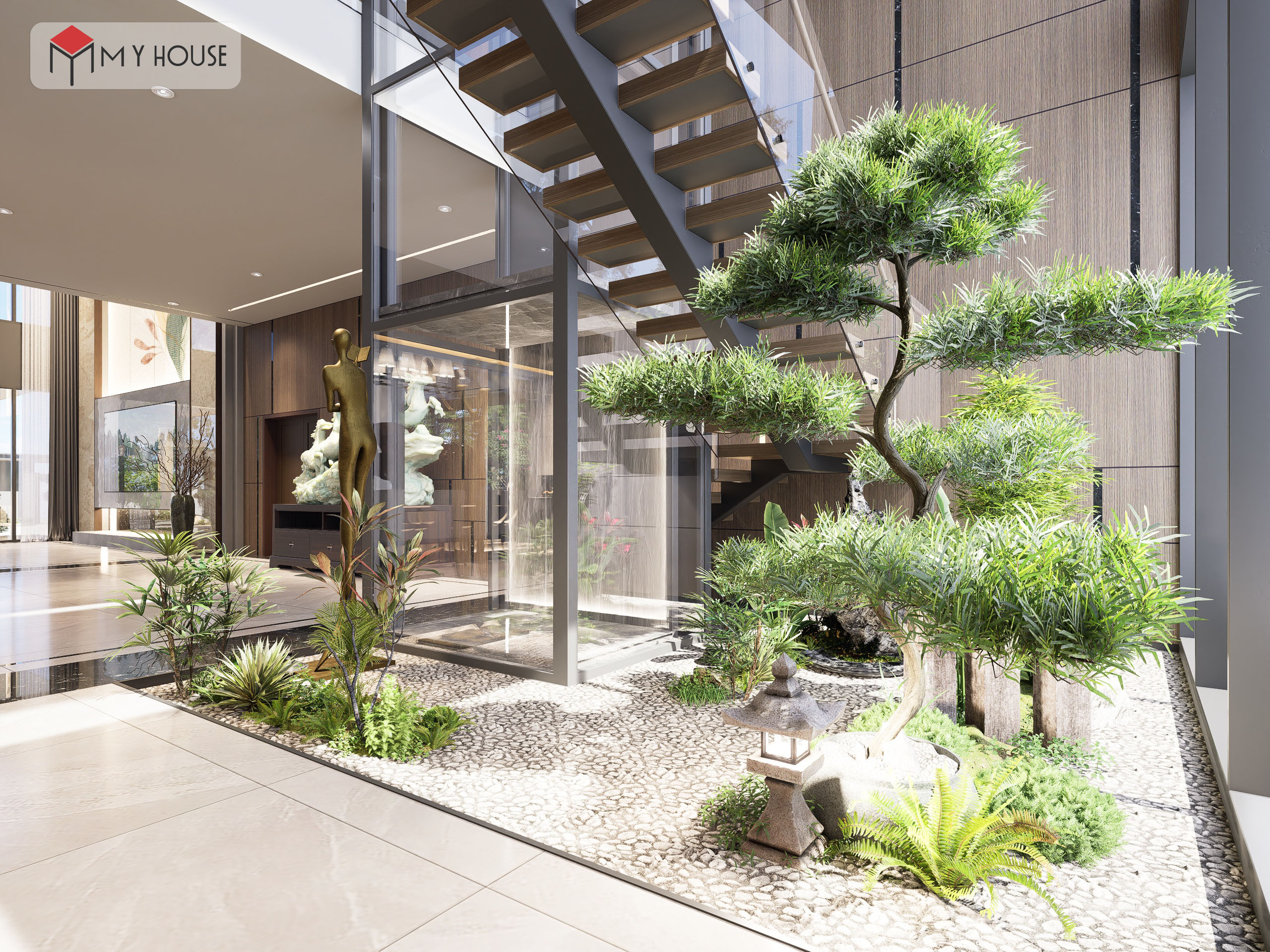 Dự án thiết kế villa phong cách nội thất hiện đại tại Hà Nội 8