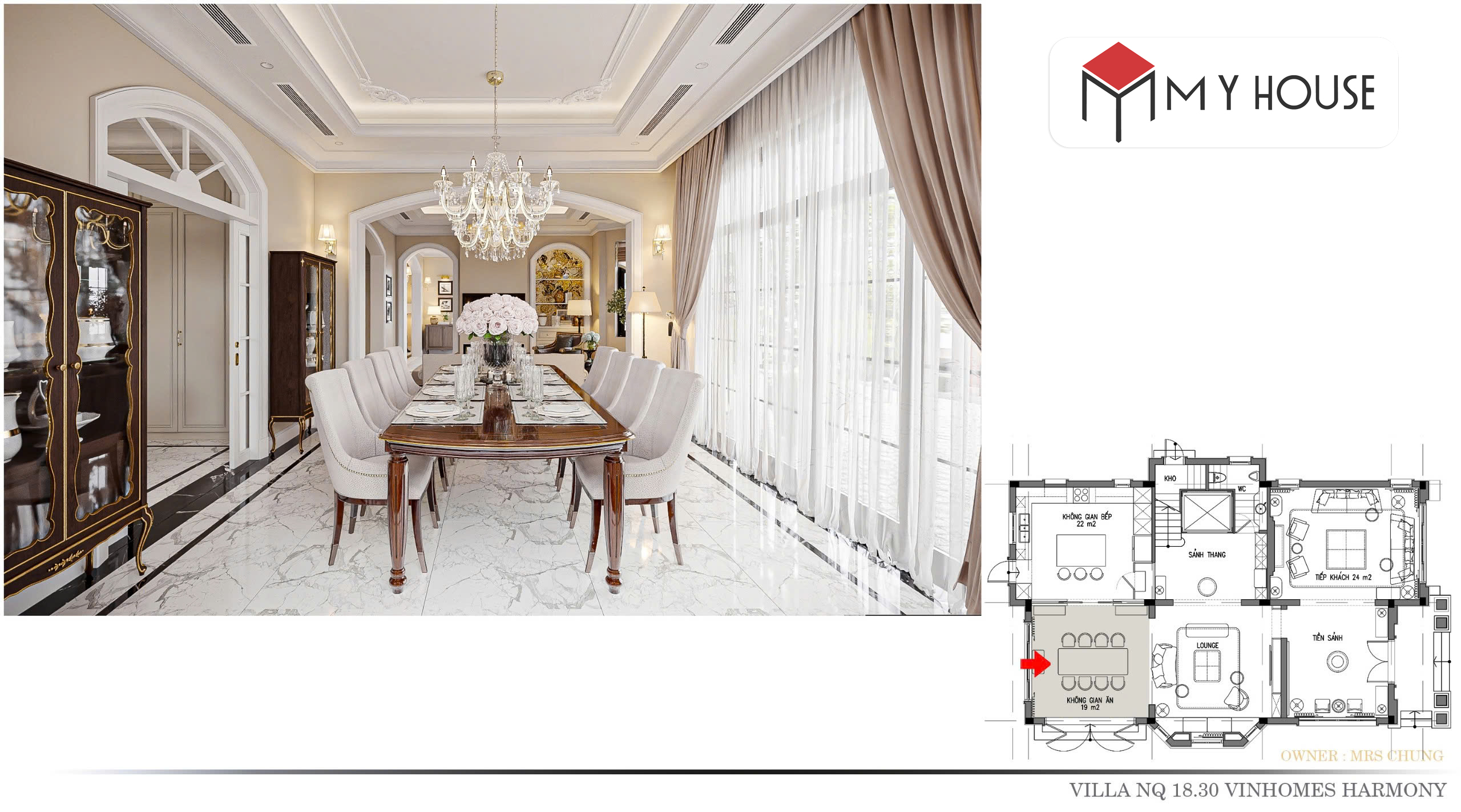 Thiết kế nội thất Villa NQ 18.30 Tại Vinhomes Harmony 10