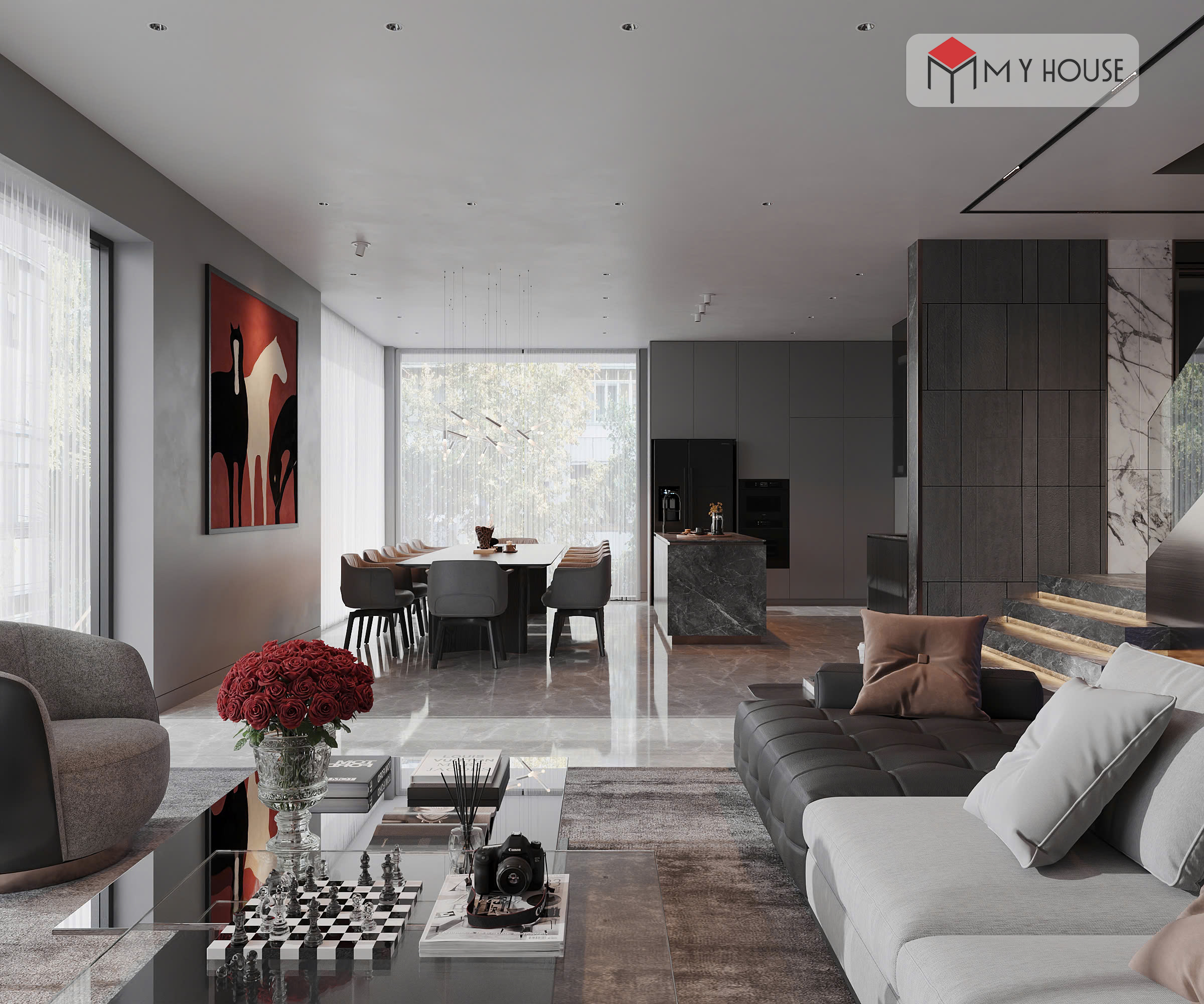 Thiết kế thi công nội thất biệt thự nhà Anh Nam tại Bắc Ninh 2