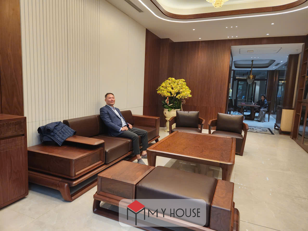 Thi Công Nội Thất Biệt Thự Gỗ Óc Chó Vinhomes Vũ Yên Hải Phòng