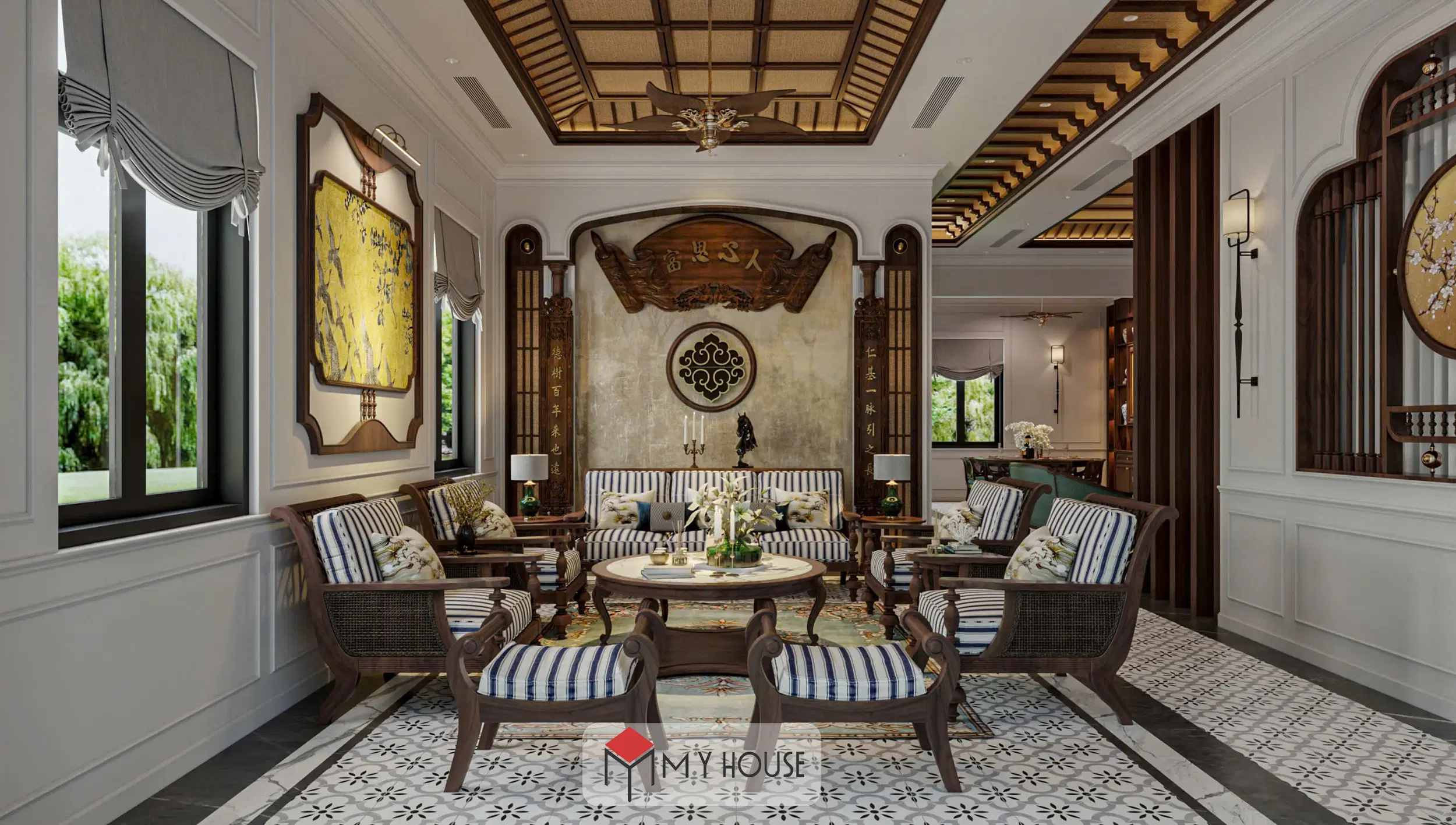 Thiết kế nội thất biệt thự chị Trang Thanh Hóa